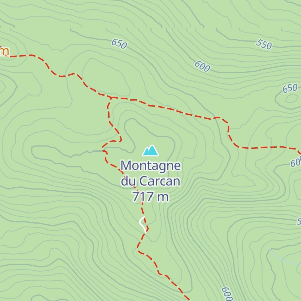 Map of Montagne du Carcan