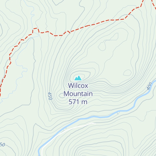 Map of Wilcox Mountain