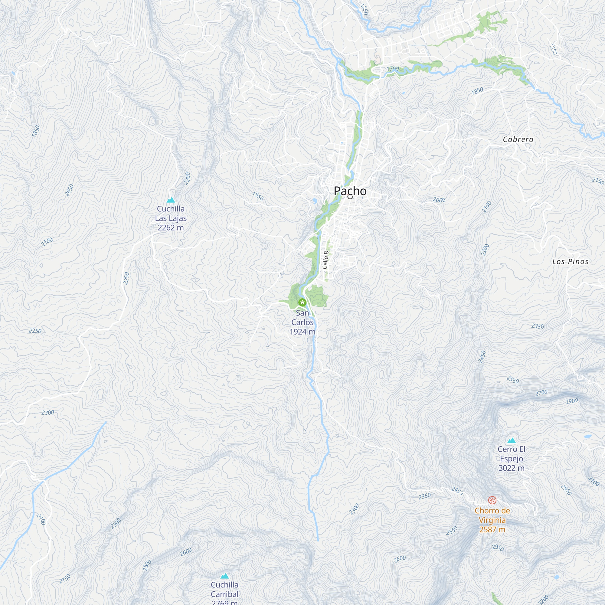 San Carlos map