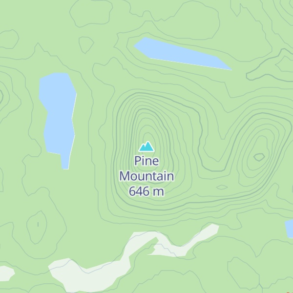Map of Pine Mountain