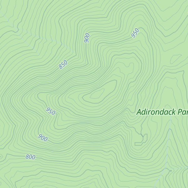 Map of Little Santanoni Mountain