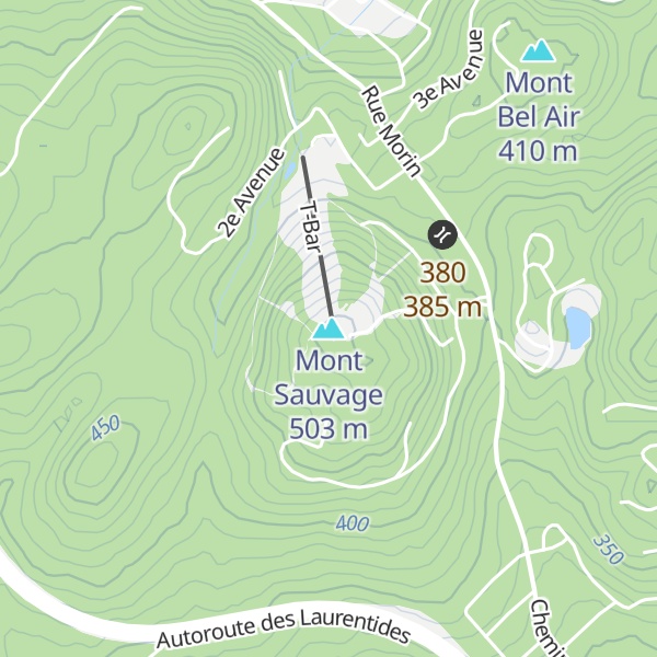 Map of Mont Sauvage