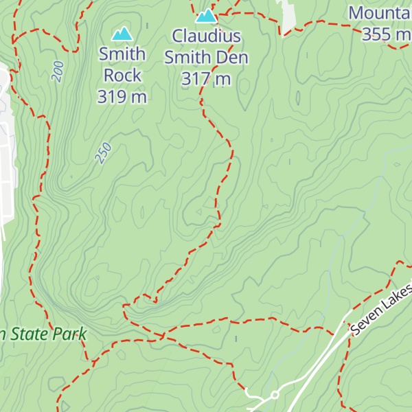 Map of Pound Mountain