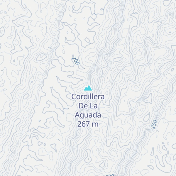Map of Cordillera De La Aguada