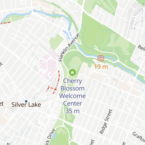 Map of Cherry Blossom Welcome Center