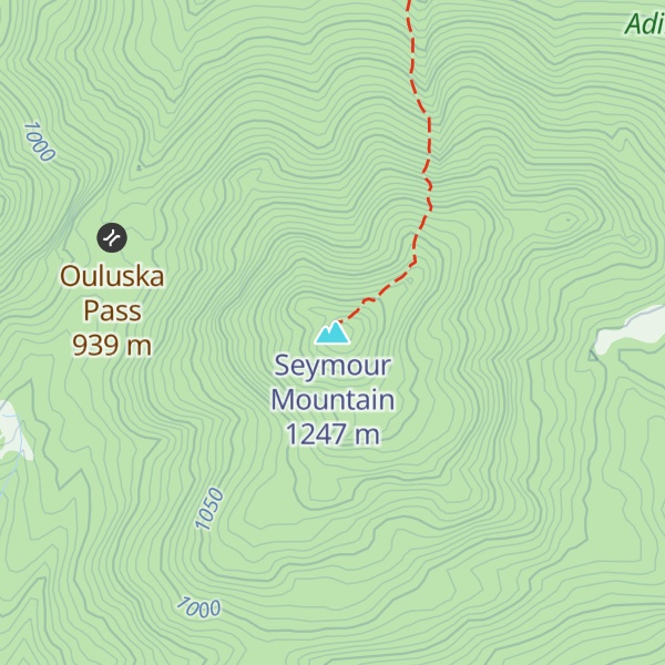 Map of Seymour Mountain