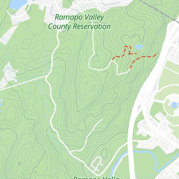 Map of Stag Hill/Houvenkopf Mountain