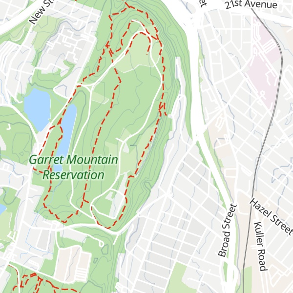 Map of Garret Mountain