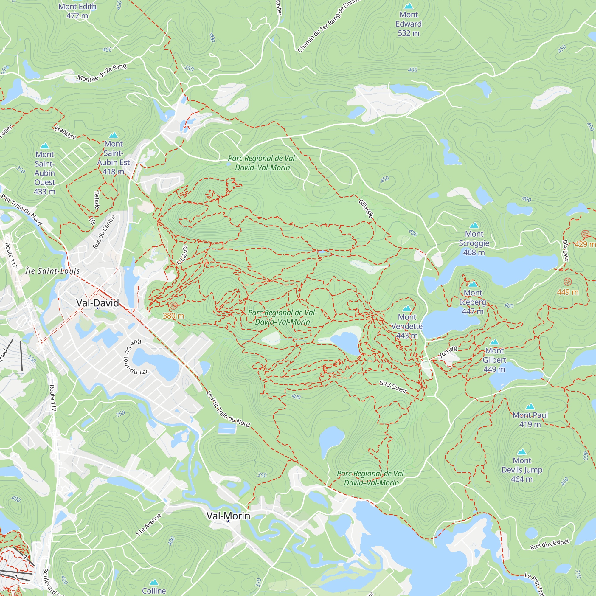 Relais Merrell Maple-Leaf map