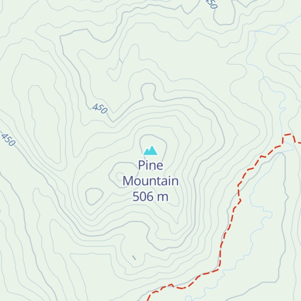 Map of Pine Mountain