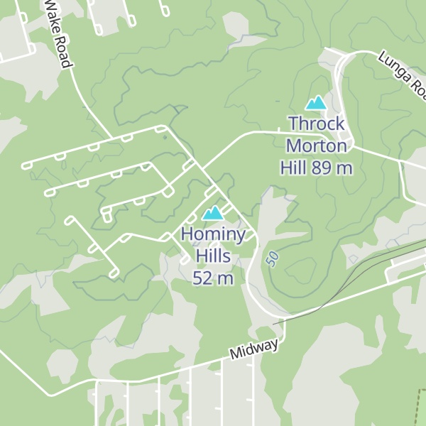 Map of Hominy Hills