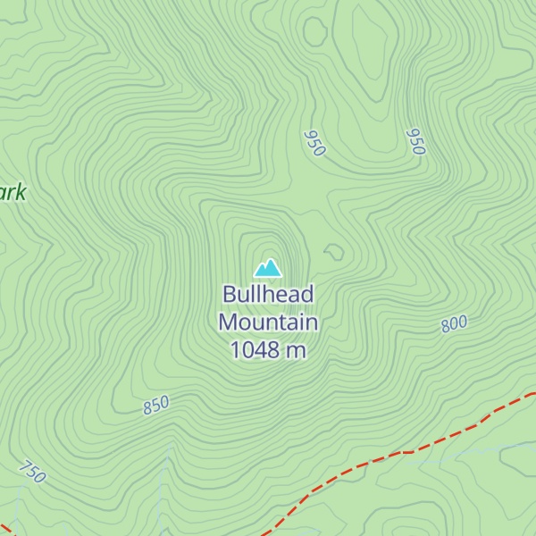 Map of Bullhead Mountain