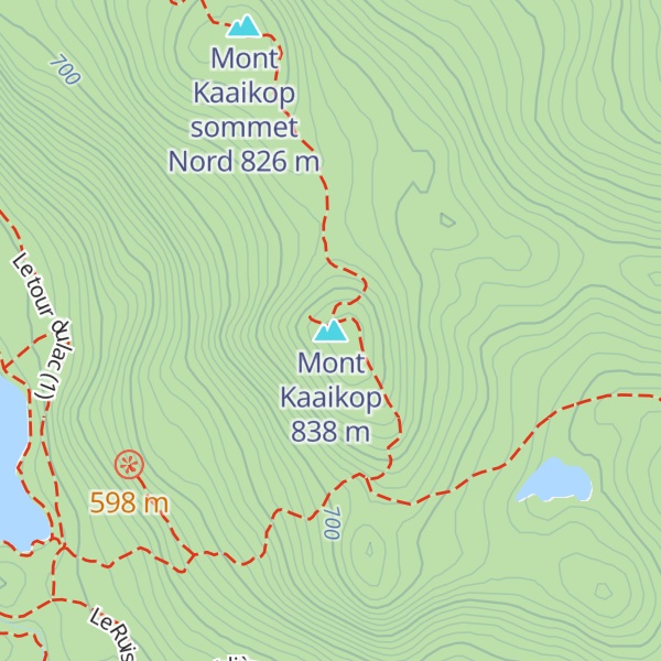 Map of Mont Kaaikop