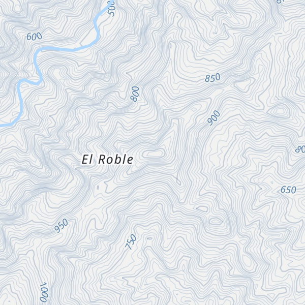 Map of Cerro El Roble