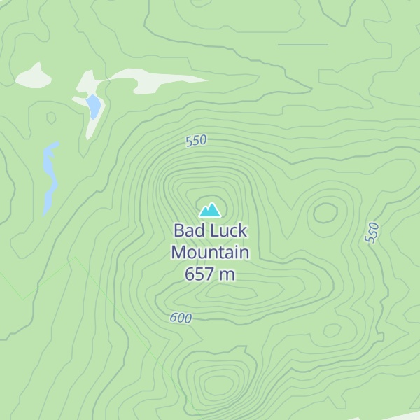 Map of Bad Luck Mountain
