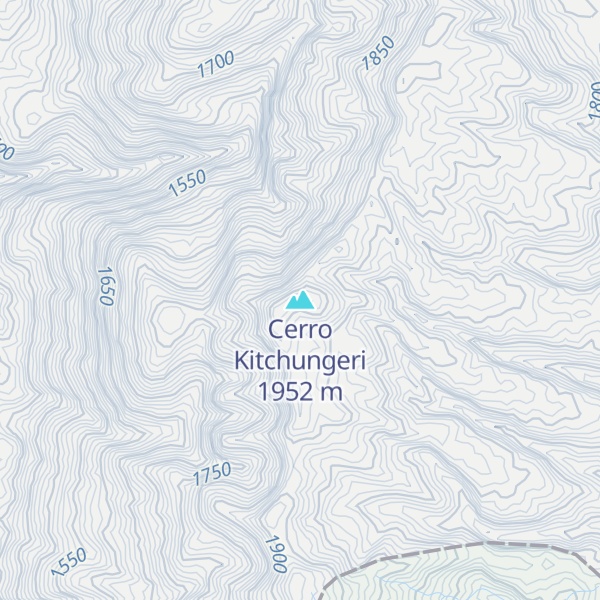Map of Cerro Kitchungeri