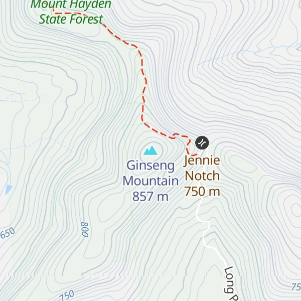 Map of Ginseng Mountain