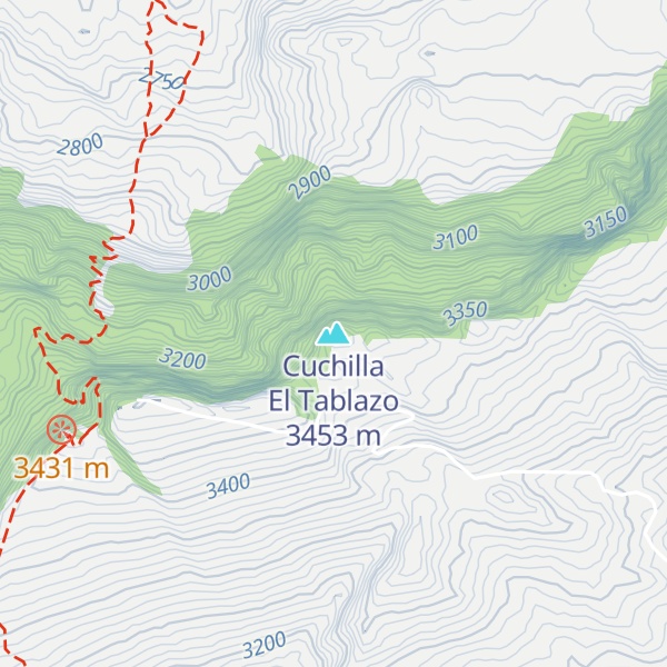 Map of Cuchilla El Tablazo