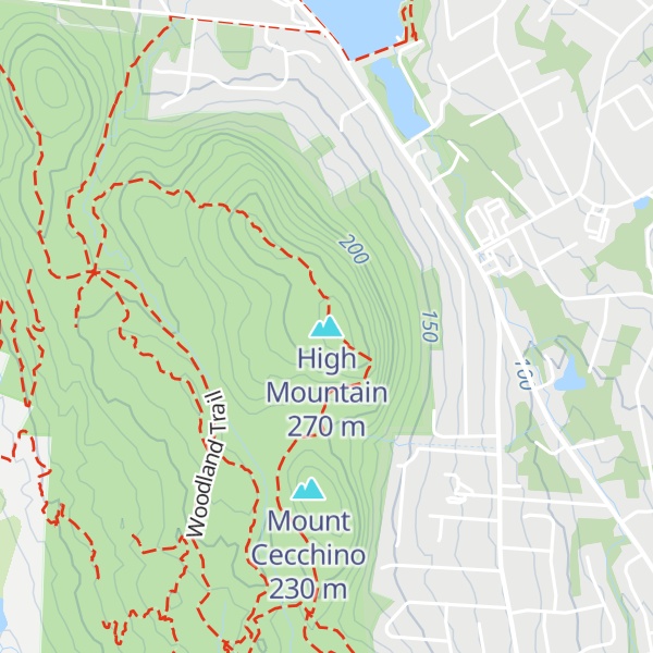 Map of High Mountain