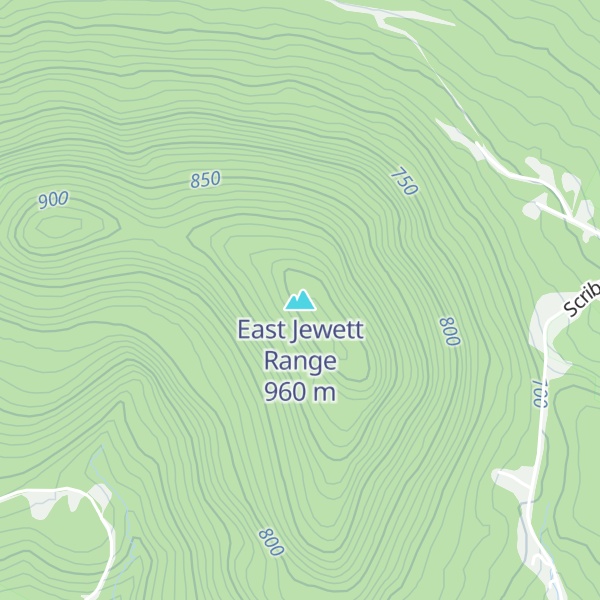 Map of East Jewett Range