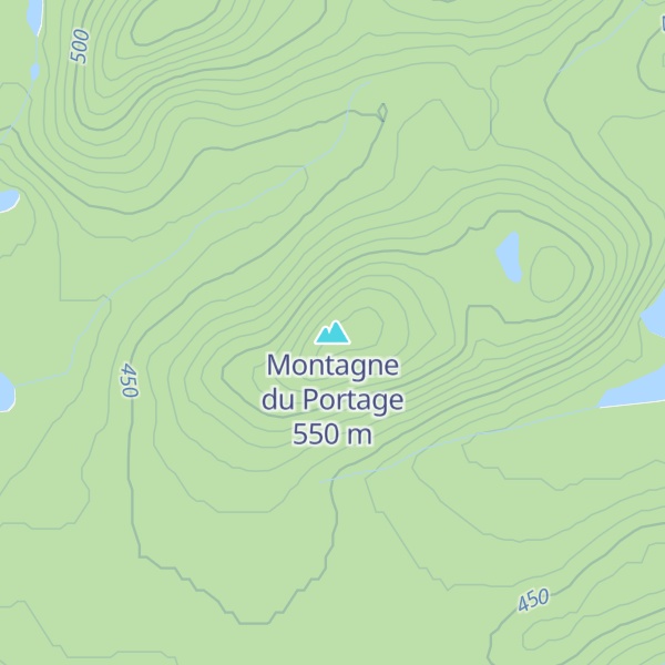 Map of Montagne du Portage