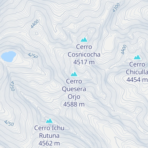 Map of Cerro Quesera Orjo