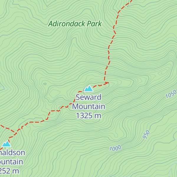 Map of Seward Mountain