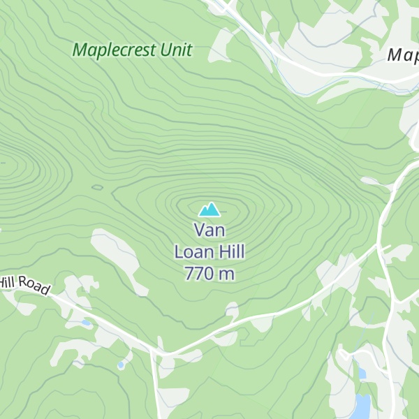 Map of Van Loan Hill