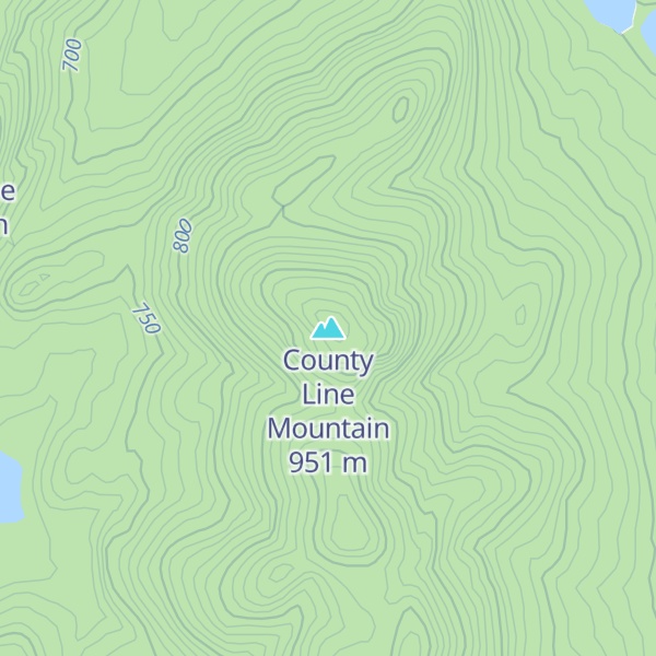 Map of County Line Mountain