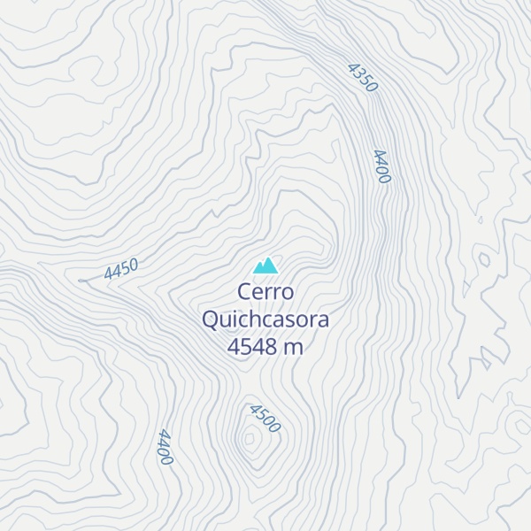 Map of Cerro Quichcasora