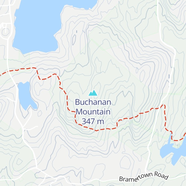 Map of Buchanan Mountain