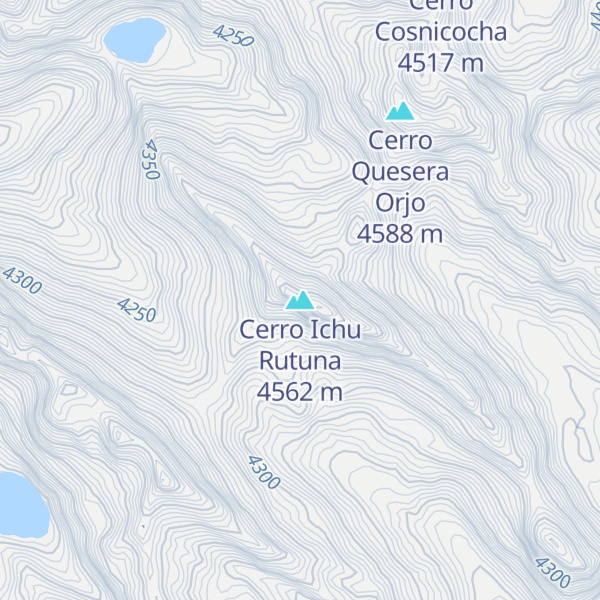 Map of Cerro Ichu Rutuna