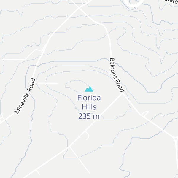 Map of Florida Hills