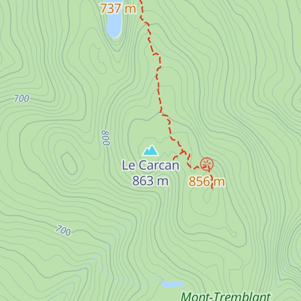 Map of Le Carcan