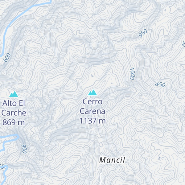 Map of Cerro Carena