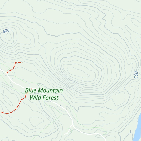 Map of Big Pisgah Mountain