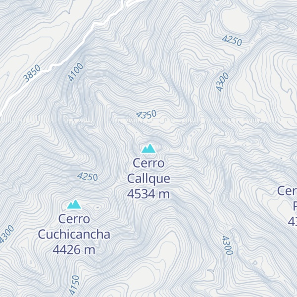 Map of Cerro Callque