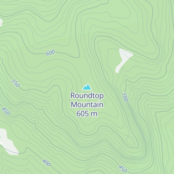 Map of Roundtop Mountain