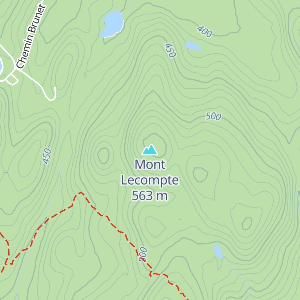 Map of Mont Lecompte