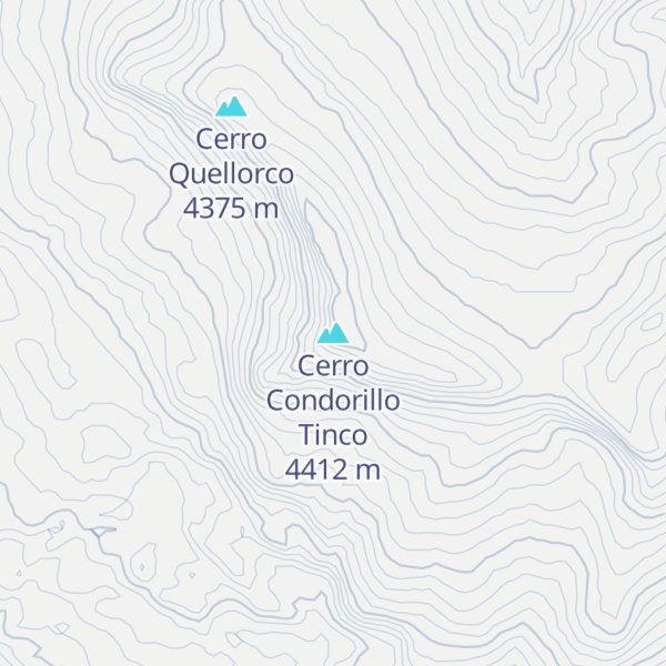 Map of Cerro Condorillo Tinco