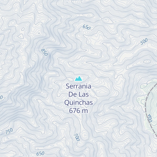 Map of Serrania De Las Quinchas