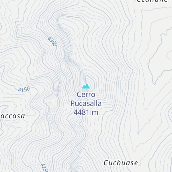 Map of Cerro Pucasalla