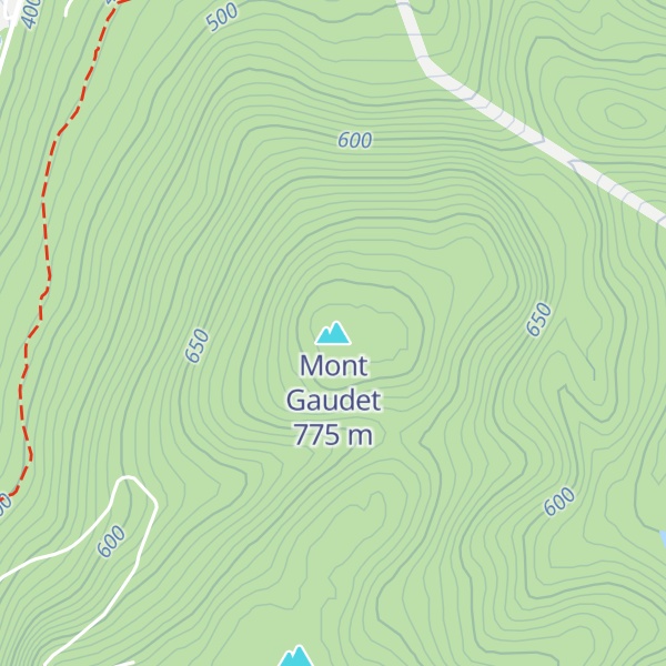 Map of Mont Gaudet