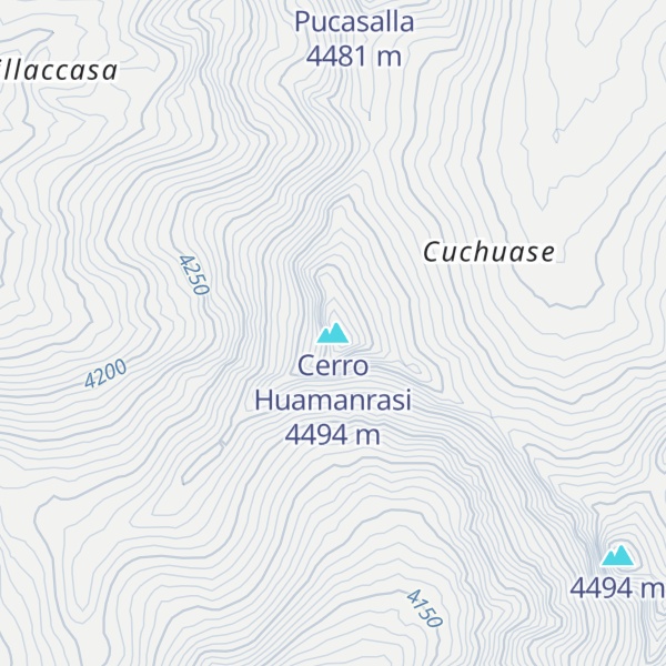 Map of Cerro Huamanrasi