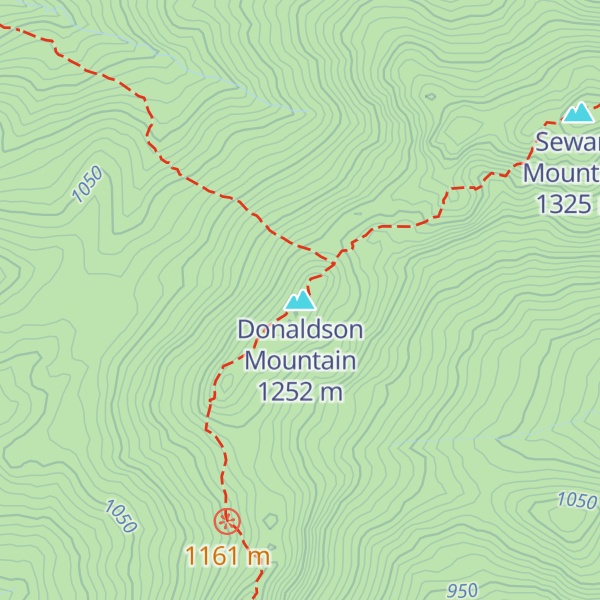 Map of Donaldson Mountain
