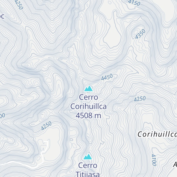 Map of Cerro Corihuillca
