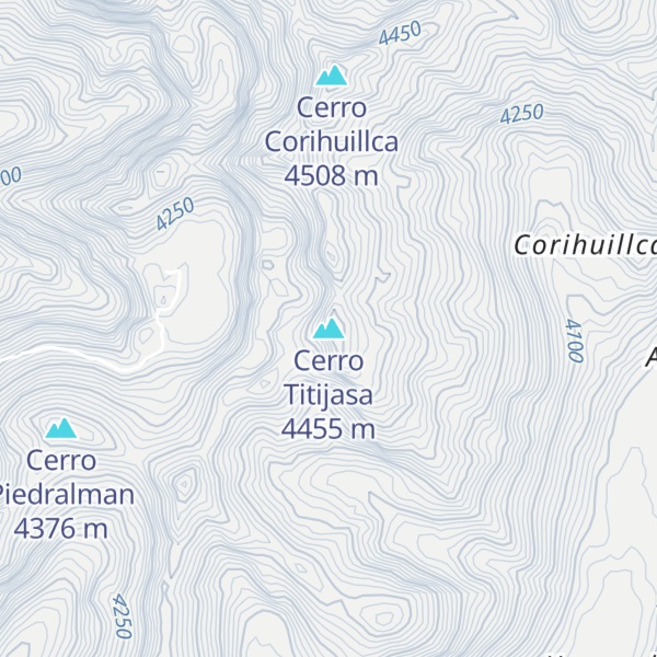 Map of Cerro Titijasa