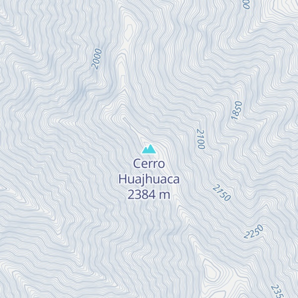 Map of Cerro Huajhuaca