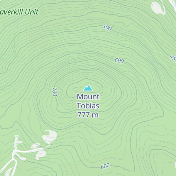 Map of Mount Tobias