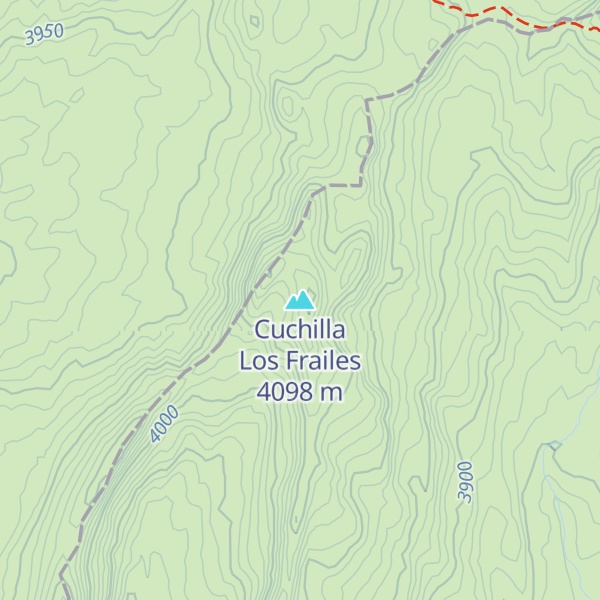Map of Cuchilla Los Frailes
